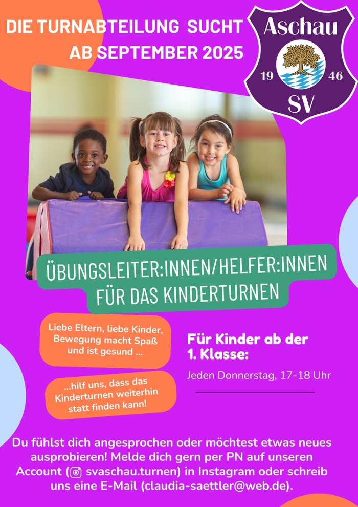 Stellenausschreibung Turnen